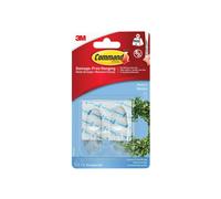 Command Clear Hooks With Clear Strips Multi Colour (Medium)