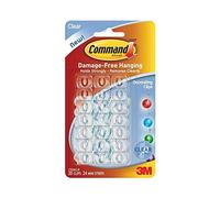 Command Decorating Clips 3FB7J, Clear, 40-Clips