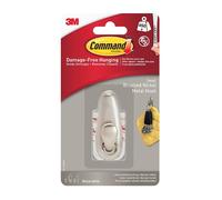 Command FC11-BN Small Metal Hook Brushed Nickel 450g - One Colour - One Size - One Colour