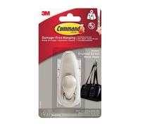 Command FC12-BN Medium Metal Hook Brushed Nickel 1.3kg - One Colour - One Size - One Colour