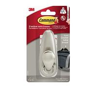 Command FC13-BNFGN Forever Classic Metal Hook L, Large, Brushed Nickel, FC13-BN