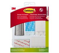 Command Fixing Kit Assorted, For Hanging Picture Frames, Posters and Light Objects - Damage Free, White