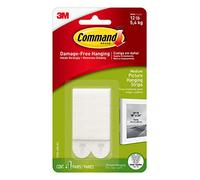 Command Foam 12 lb Picture Hanging Strips, Medium, 6-Packages (24 Pairs Total) (17201-4PK-ES)