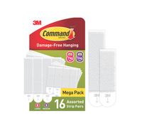 Command Hanging Strips 8M + 8L PK16