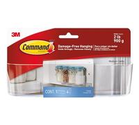 Command HOM-14 Clear Medium Caddy with Clear Strips