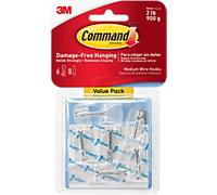 Command Hook Strips Transparent Plastic 17065CLR-6UKN Pack of 6