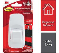 Command Hook Strips White Plastic 17004