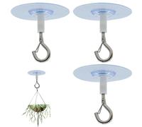 Command Hooks Heavy Duty 3 PCS Ceiling Hooks Adhesive Ceiling Hooks Stick on Ceiling Hooks Ceiling Hooks for Hanging Plants for Bird Feeders Lanterns Wind Chimes Flower Pots Outdoor Decoration Hooks