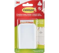 3M Command Jumbo Canvas Hanger White Hooks and 4 Strips, Acrylic, Multicoloured,