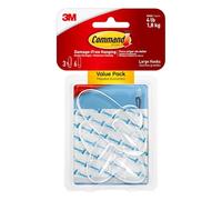Command Large Clear Plastic Hooks Value Pack, 3-hook