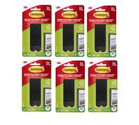 Command Large Picture Hanging Strips - 6 Packs of 4 Pairs (48 Strips), Black - Damage Free Hanging - for Pictures, Frames, Mirrors, Wall Decor and Signs - Holds up to 7.2kg, Adhesive