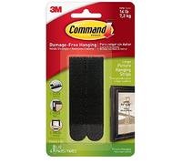 Command Large Picture Hanging Strips - Black (Pack of 12)