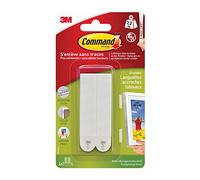 Command Large Picture Hanging Strips, Pack of 4 x 2 Adhesive Strips, White - Damage Free Hanging - For Pictures, Frames, Mirrors, Wall Décor and Signs - Holds up to 7.2 kg