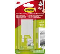 3M Command Large White Picture Hanging Adhesive Strip (Holds)7.2Kg, Set Of 12