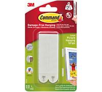 Command? Large Picture Mounting Strip 7.2 kg Holding Capacity White Pack of 4