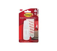 3M Command Large Utility Hook - Damage-Free, Holds 2.2 kg, Includes 2 Strips - White, 1 Pack