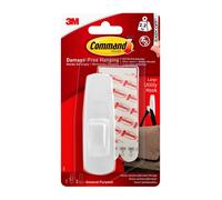 Command Large Utility Hook Pack of 1 Hook and 2 Adhesive Strips White Damage