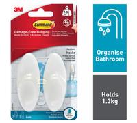 Command Medium Bath Hook - Pack of 2