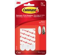 Command Medium Refill Strips 9/Pkg-White