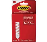 Command Medium Refill Strips [Removable]: 12-Pack (White) / 12-Pack