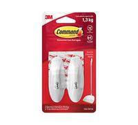 3M Command Hook Strips 17068 – White Plastic (29 mm W x 0.029 m L) – Pack of 2