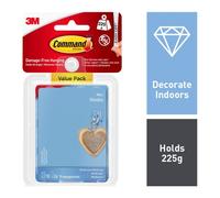 Command™ 17006CLR-VP Clear Mini Hooks Value Pack (Pack 18)