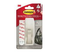 Command MR03-BN Large Modern Reflections Brushed Nickel Metal Hook 2.2kg - One Colour - One Size - One Colour