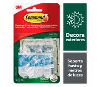 Command Outdoor Light Clip 16/Pkg-16 Clear Clips & 20 Strips