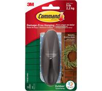 Command Outdoor Metallic Bronze Large Designer Hook 17083BZ-AW 3M CLAW Bronze One Size