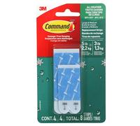 Command Outdoor Refill Strips Variety Pack [Removable]: 4 Medium and 4 Large Strips (White)