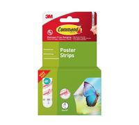 Command Pack of 48 Small Poster Strips Value Pack White