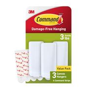 Command PH044-3NA Large Canvas Hangers, Indoor Use, 0