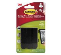 Command Picture & Frame Hanging Strips, Medium - 4 Pairs (8 Strips) - Black, Adhesive Strips - Damage Free Hanging - For Pictures, Frames, Mirrors, Wall décor and Signs