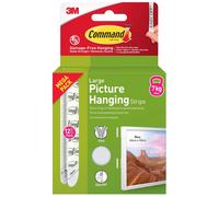 Command Large Picture Hanging Strips-White 12 Sets/Pkg