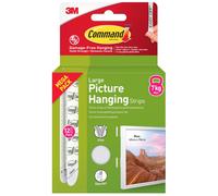 Command Picture & Frame Hanging Strips Value Pack, Large, White - 12 Pairs (24 Strips) - Damage Free Hanging - For Pictures, Frames, Mirrors, Wall dé