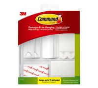 Command Picture Hanging Kit, Assorted Adhesive Strips and Hangers - For a variety of Framed Pictures and Posters - Damage Free