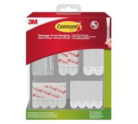 Command Picture Hanging Kit, Assorted Adhesive Strips and Hangers for Framed Pictures, Posters and Light Objects, Damage Free Hanging