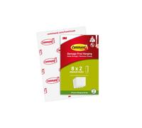 Command Picture Hanging Strip Value Pack - 8 x 2 Medium Adhesive Picture Hanging Strips - For Pictures, Frames, Mirrors, Wall d?cor - Damage Free