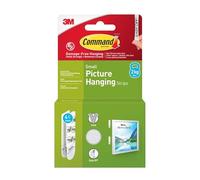 Command Picture Hanging Strips 17202WHI-4-UKN, White, Small, 4 Pairs (8 Strips)