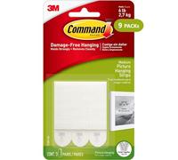 Command Picture Hanging Strips - 9 Packs of 3 Pairs of Medium (54 Strips), White - Damage Free Hanging - For Pictures, Frames, Mirrors, Wall decor and Signs