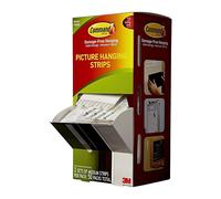 Command Picture Hanging Strips Cabinet Pack Removable Holds Up to 6 Lbs Per Pair 0.75 X 2.75 White 4/Set 50 Sets/Carton