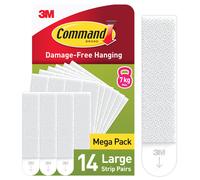 Command Picture Hanging Strips, Large, Value Pack , 14 Pairs (28 Strips) ,
