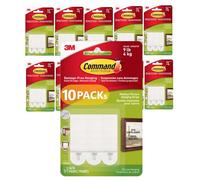 Command Picture Hanging Strips, Medium, 10 Packs of 3 Pairs (60 Strips) - For Pictures, Frames, Mirrors & Wall Décor - Damage-Free Hanging