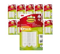 Command Picture Hanging Strips, Small, 10 Packs of 3 Pairs (60 Strips) - For Pictures, Frames, Mirrors & Wall Décor - Damage-Free Hanging