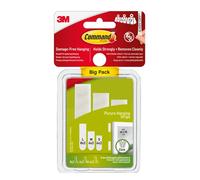 Command Picture Hanging Strips, Value Pack - 8 Pairs of Large (16 Strips), 6 Pairs of Medium (12 Strips), 4 Pairs of Small (8 Strips) - For Pictures, Frames, Mirrors, Wall decor - Damage Free Hanging