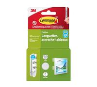 Command Picture Mounting Strips Small 4 Pairs (8 Strips) White - Hang Pictures Without Drilling, Holds up to 2 kg, Removable Without Residue