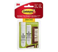 Command Picture Mounting Strips Value Pack 17209 4 x 2 Strips Size M and 8 x 2 Strips Size L White Hang Without Picture Hooks Residue Free Removal