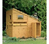 Command Post 3' 8" x 5' 10" Pent Children's Playhouse - Premium Dip Treated Shiplap