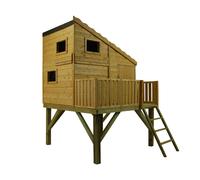 Command Post 3' 8" x 5' 10" Pent Children's Playhouse - Premium Dip Treated Shiplap