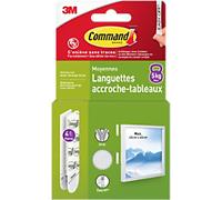 Command Poster Strips 17204WHI 5 kg Foam, Plastic White 4 Pairs